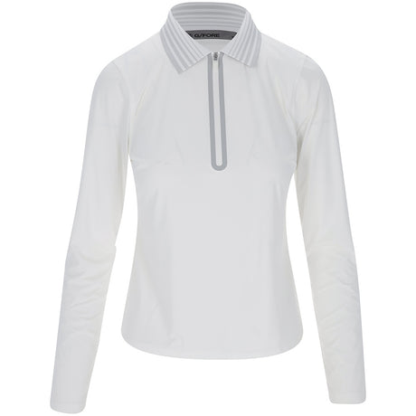 Women's Silky Tech Nylon Long Sleeve Zip Polo