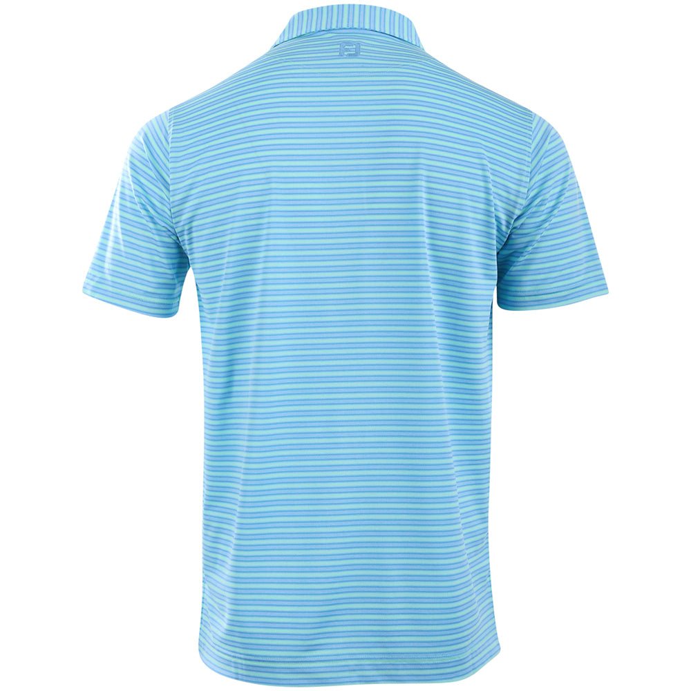 Heather Stripe Pique Polo