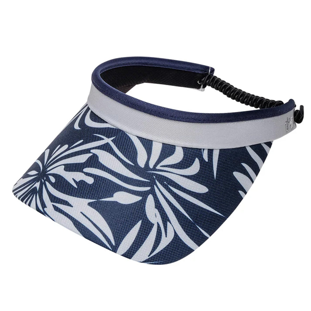 Women's Print Visor With Adjustable Coil