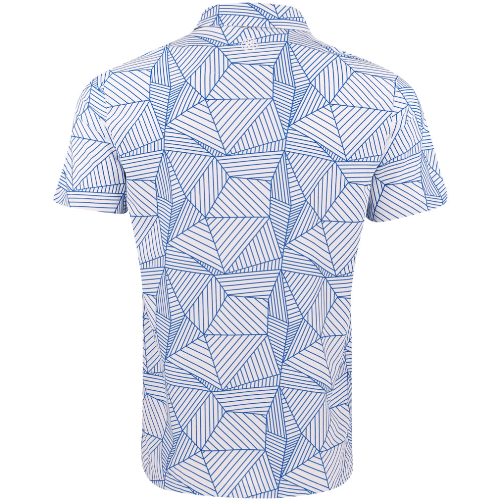 Geometric Tech Pique Polo