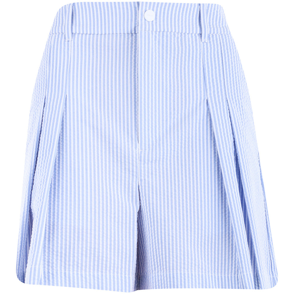 Women's Seersucker Pleated Short