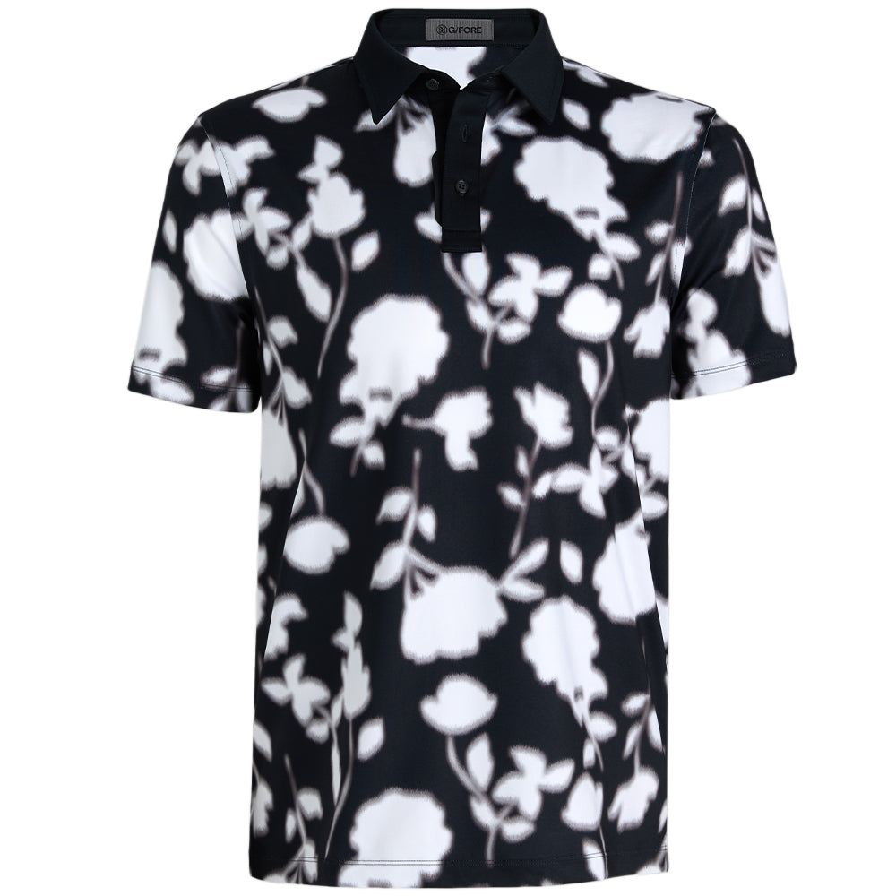 Blur Floral Tech Jersey Polo