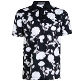 Blur Floral Tech Jersey Polo