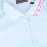 Women’s Checkered Collar Ribbed Tech Polo