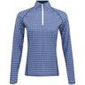 Women's Gingham Stretch-Jersey 1/4 Zip Pullover