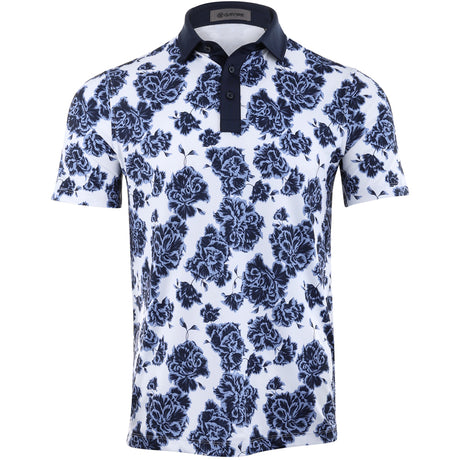 Floral Print Tech Jersey Polo