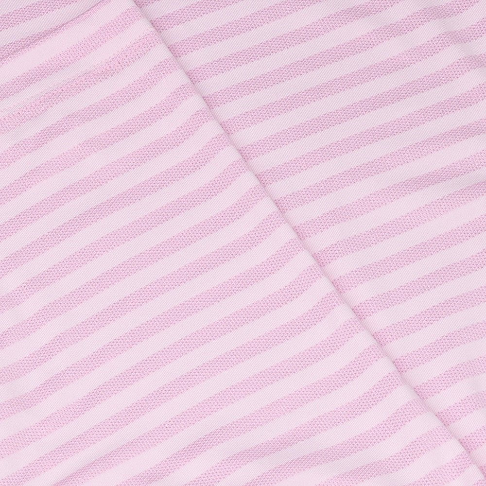 Perforated Stripe Jersey Polo