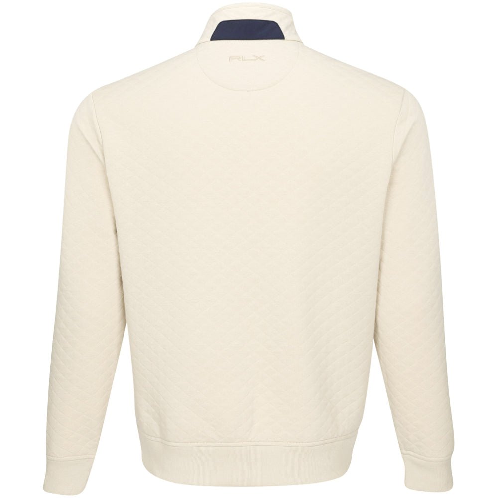 Quilted Double-Knit 1/2 Zip Pullover