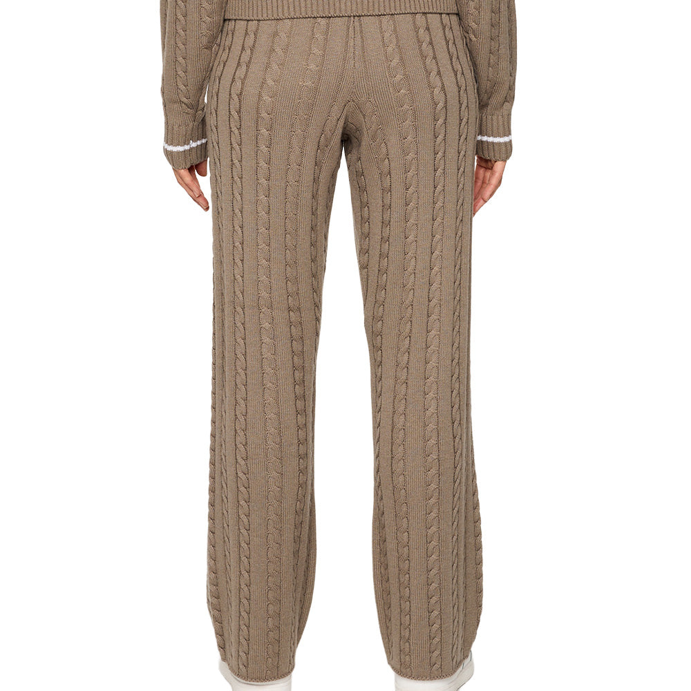Women's Kiana Cable Knit Wool Pants