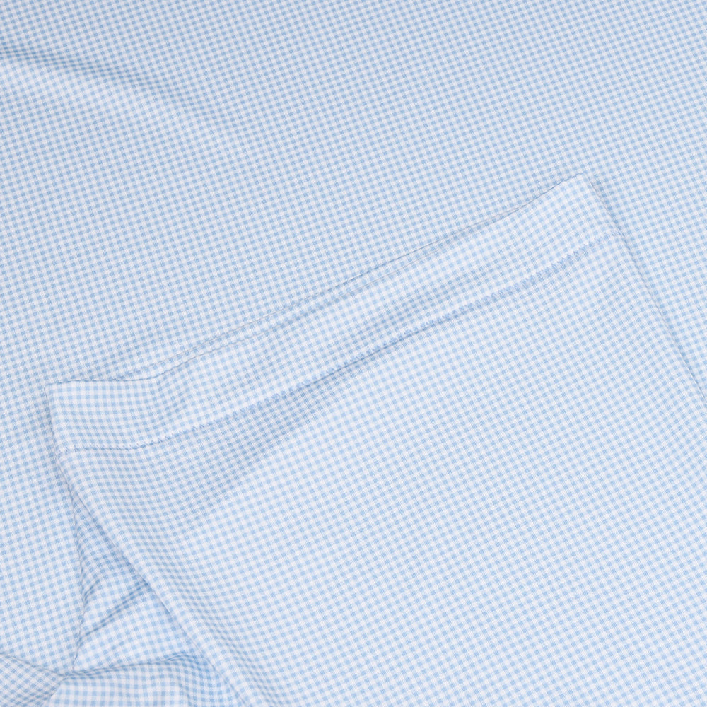 Gingham Performance Jersey Polo