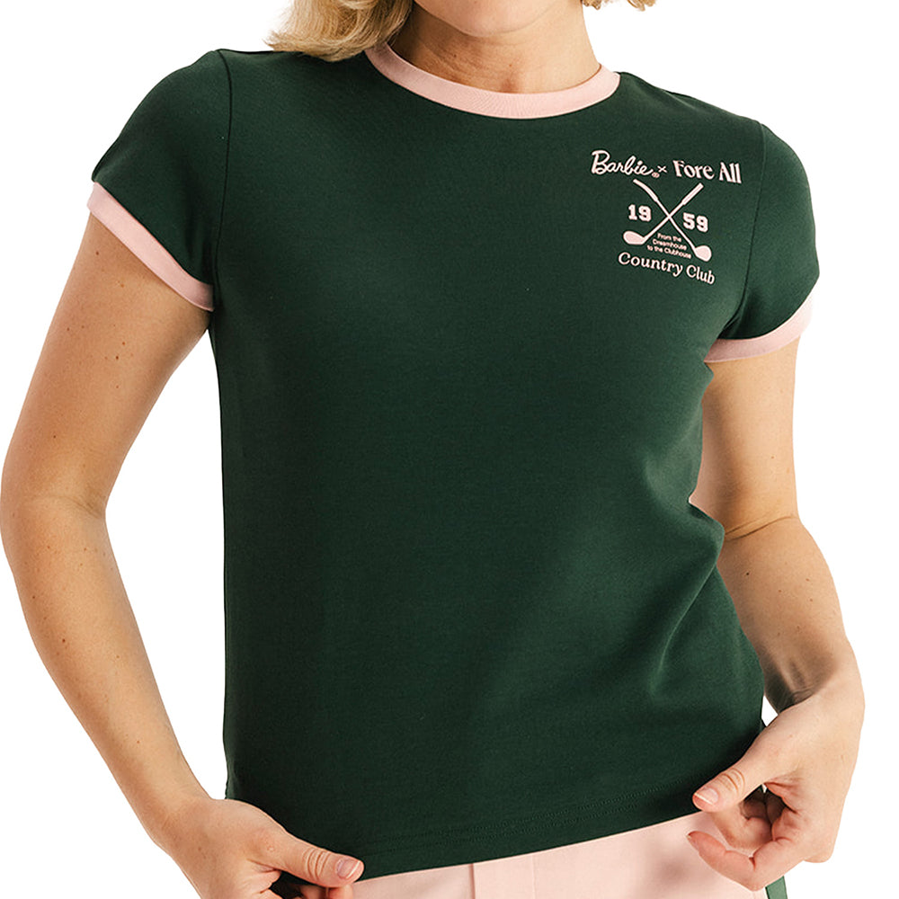 Fore All x Barbie™ Women's Club House Tee