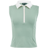 Women's Tackle Sleeveless 1/4 Zip Polo