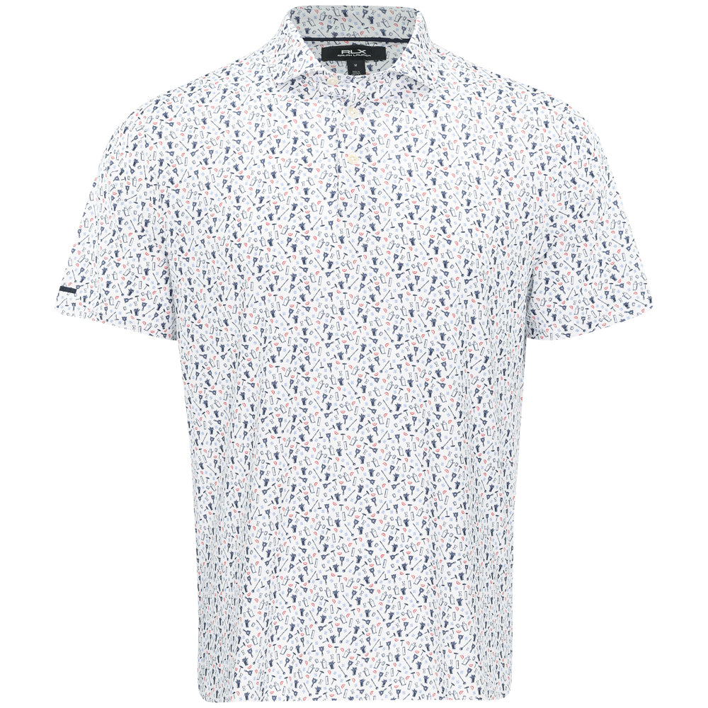 Lightweight Airflow Print Polo