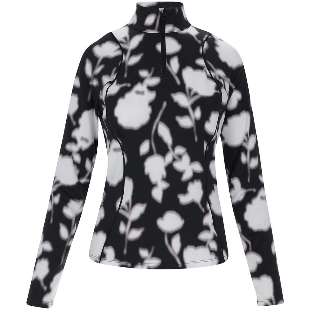 Women's Blur Floral Tech Jersey 1/4 Zip Pullover