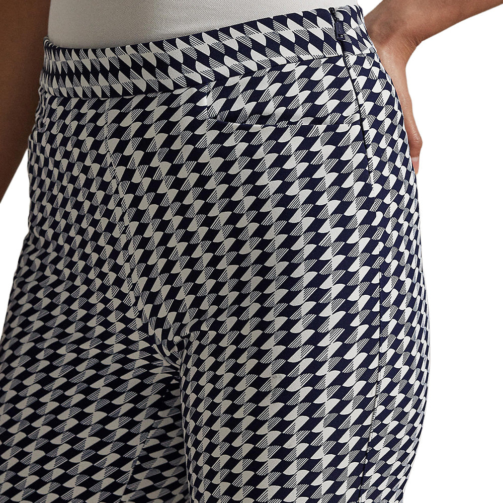 Women's Geo-Print Stretch-Twill Pants