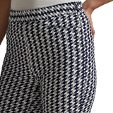 Women's Geo-Print Stretch-Twill Pants