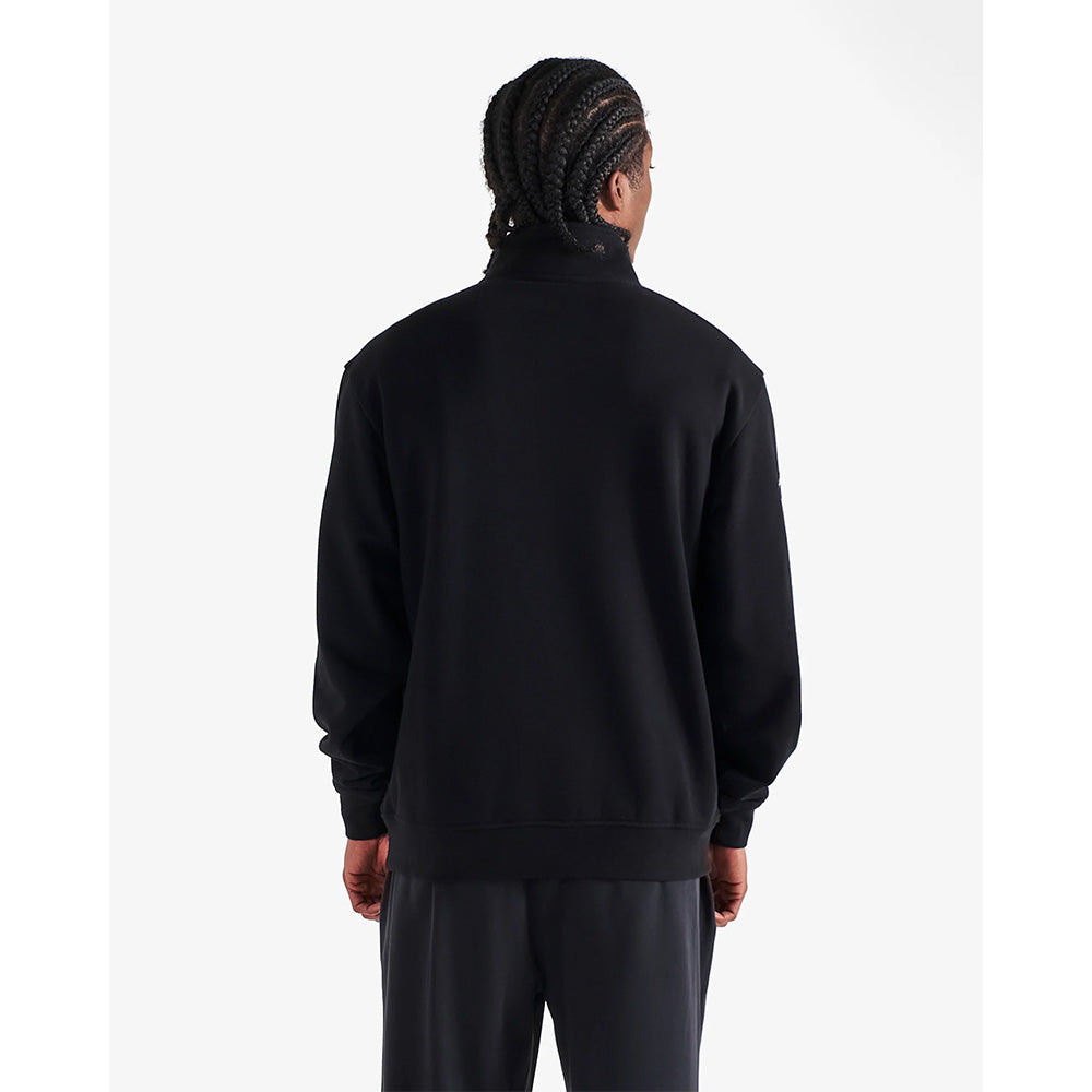Collegiate 1/4 Zip Stand Collar Sweatshirt