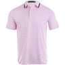 Perforated Stripe Jersey Polo