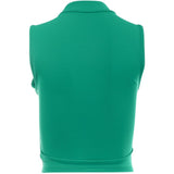 Women's MoveKnit Afterglow Sleeveless Mock Neck Cropped Polo - Fairway Styles