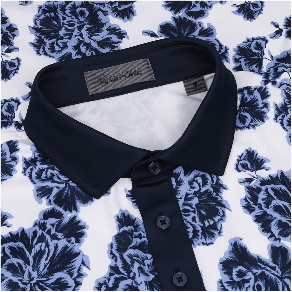 Floral Print Tech Jersey Polo