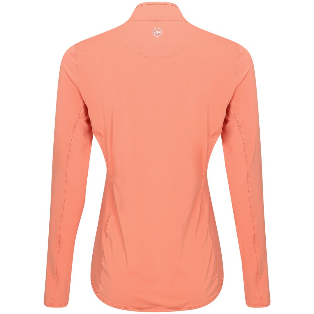 Women's Lightweight Long Sleeve 1/4 Zip Blade Collar Sun Shirt - Fairway Styles