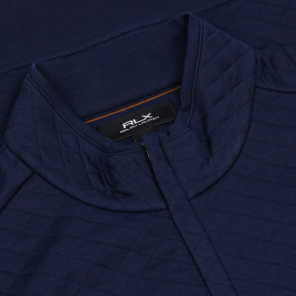 Quilted Double Knit 1/2 Zip Pullover