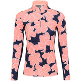 Women's Sunshine Printed 1/2 Zip Pullover - Fairway Styles