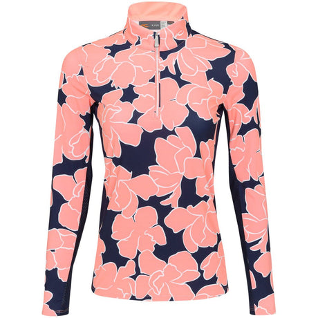 Women's Sunshine Printed 1/2 Zip Pullover - Fairway Styles