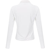 Women's Silky Tech Nylon Long Sleeve 1/4 Zip Polo