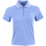 Women's Cable Jacquard 1/4 Zip Polo