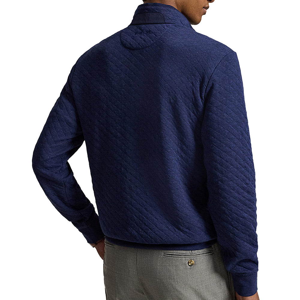 Quilted Double Knit 1/4 Zip Pullover
