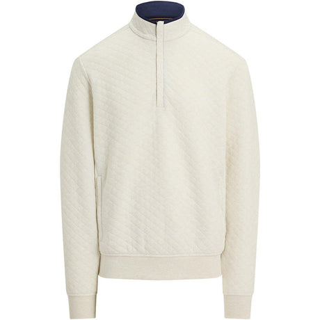Quilted Double Knit 1/4 Zip Pullover