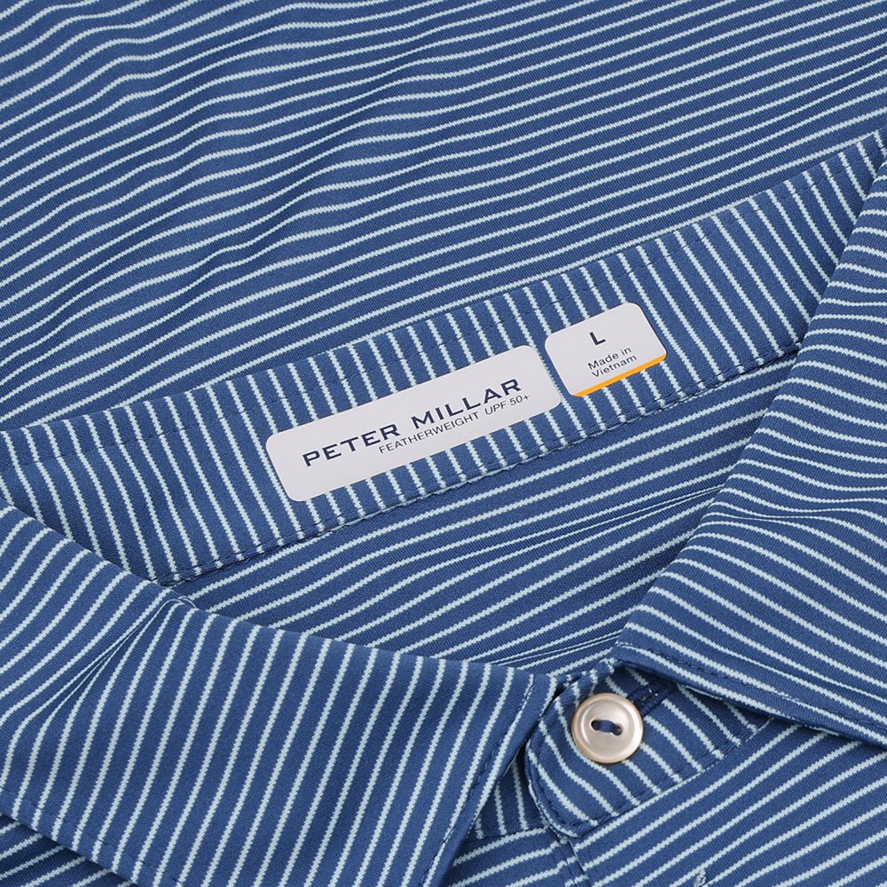 Featherweight Stripe Long Sleeve Polo