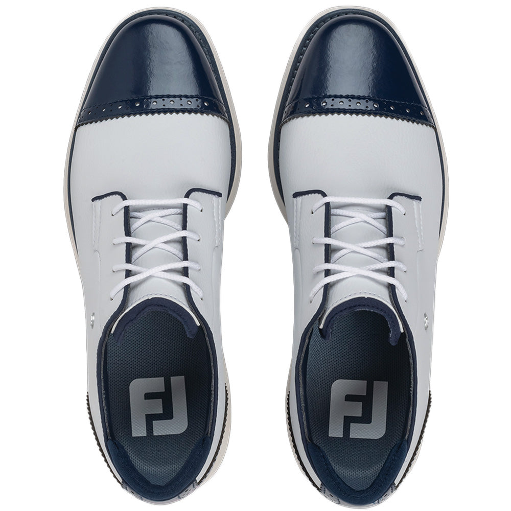 Women's Traditional Cap Toe Spikeless Golf Shoes