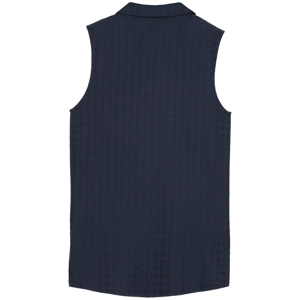 Women's Houndstooth Sleeveless Polo