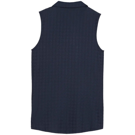 Women's Houndstooth Sleeveless Polo