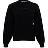 Women's Black Knit Intarsia Sweater