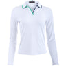 Women's Johnny Collar Ribbed Tech Polo