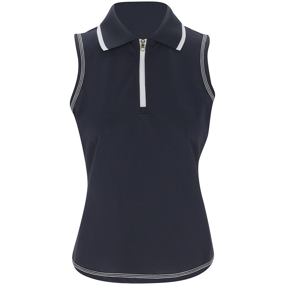 Women's Cammie Performance Sleeveless 1/4 Zip Polo - Fairway Styles