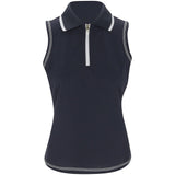 Women's Cammie Performance Sleeveless 1/4 Zip Polo - Fairway Styles