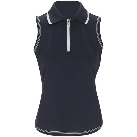 Women's Cammie Performance Sleeveless 1/4 Zip Polo - Fairway Styles