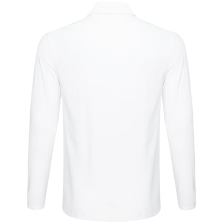 Cotton Stretch Long Sleeve Polo