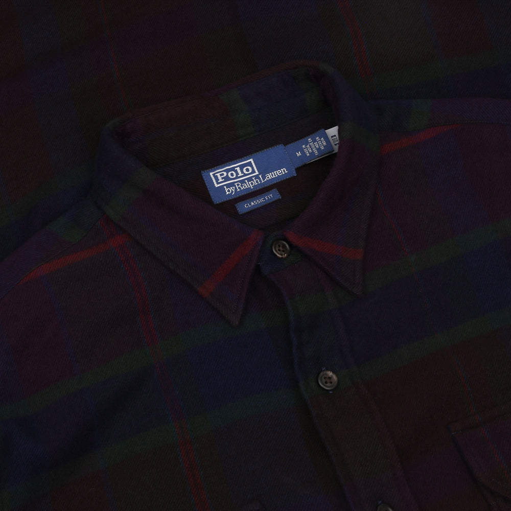 Classic Fit Plaid Twill Long Sleeve Workshirt