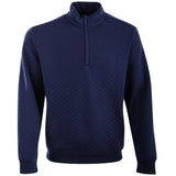 Quilted Double Knit 1/2 Zip Pullover