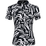 Women's Georgia Print Polo - Fairway Styles