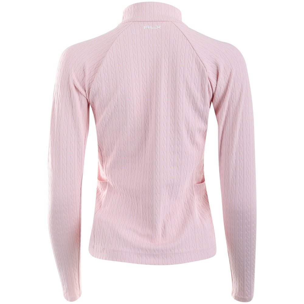 Women's Cable Stretch Mock Neck Jacket