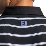 Open Stripe Heather Polo