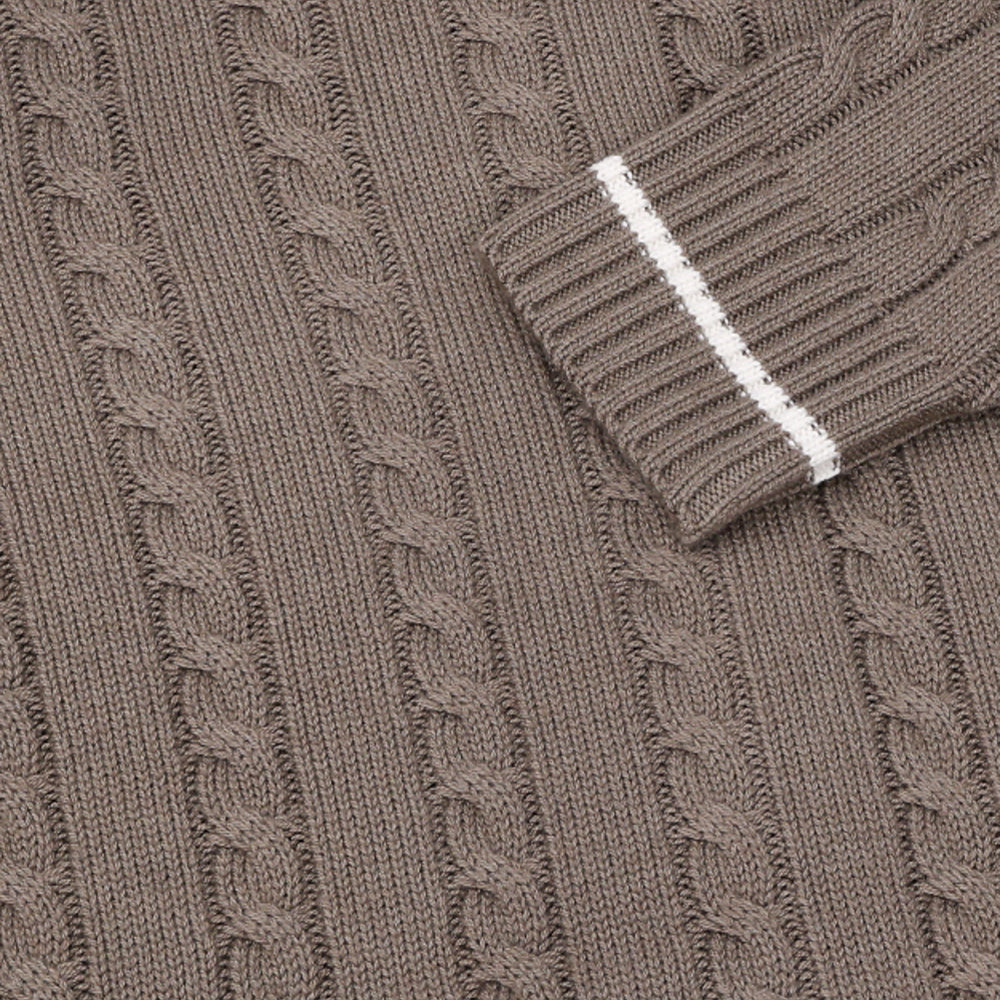 Women's Camilla Cable Knit Wool Full Zip Hoodie