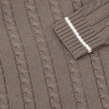 Women's Camilla Cable Knit Wool Full Zip Hoodie