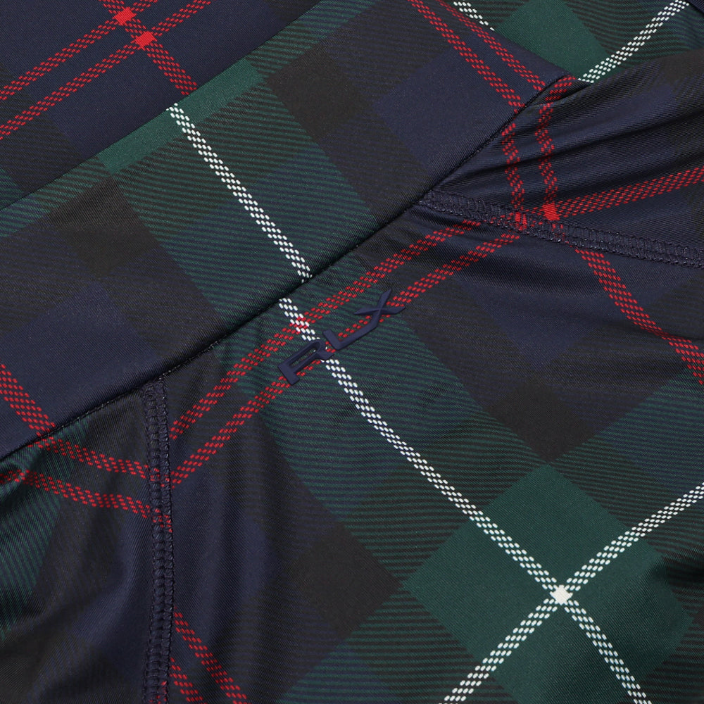 Women's Plaid Stretch-Jersey 1/4 Zip Pullover